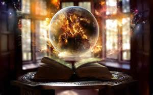 Crystal ball and the Akashic Book of Records