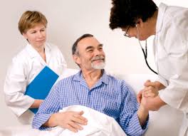 Doctor working with patient