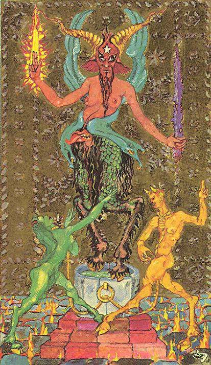 Devil card of the Tarot