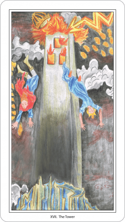 another version of the Tower card of the Tarot