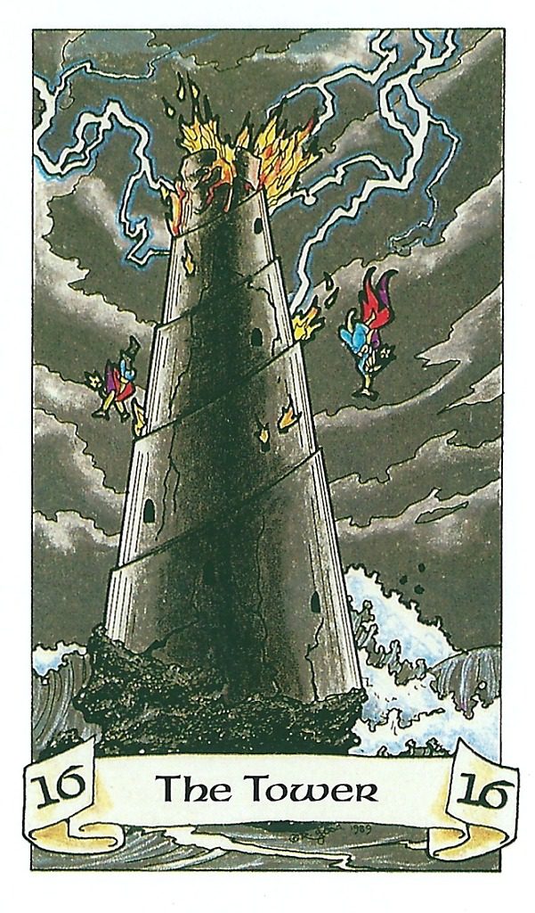 The "Tower" card of the Tarot