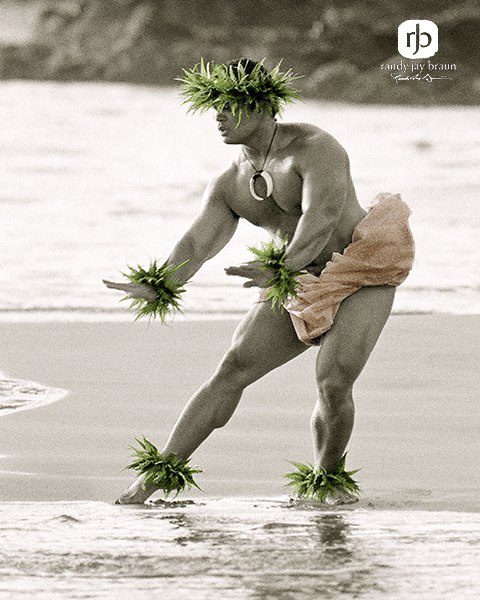 Male hula dancer
